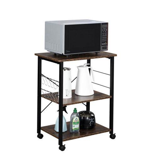 Kitchen Microwave Cart 3-Tier  - Lot 587