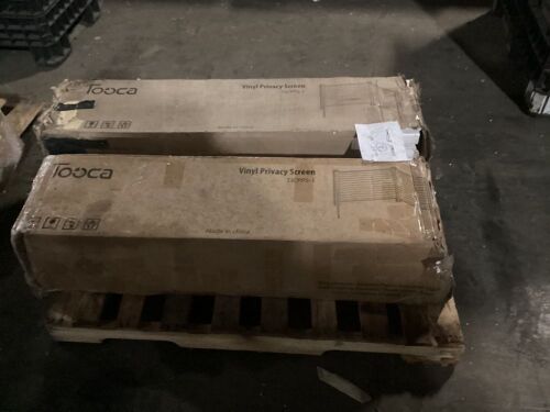 Lot of (2) Tooca 4 ft. x 4 ft. Vinyl Privacy Screen Kits - Lot 804