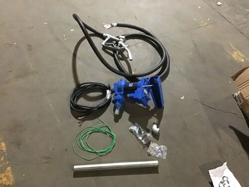 12V DC 20GPM Gasoline Fuel Transfer Pump with Ground Wire - Unknown if Complete  - Lot 125