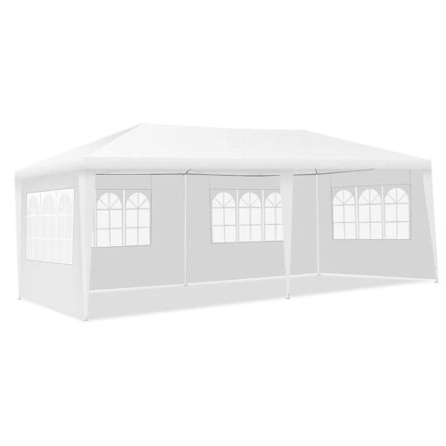 10' X 20' Canopy Tent Wedding Party Tent 6 Sidewalls With Carry Bag  - Lot 566