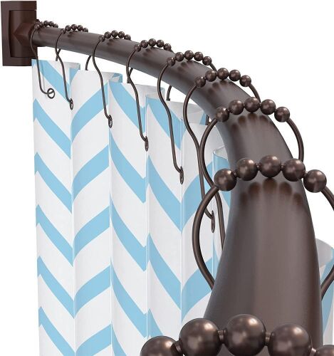 PrettyHome Adjustable Arched Curved Shower Curtain Rod  - Lot 246