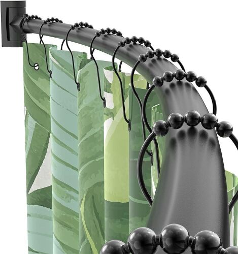 Lot of (2) PrettyHome Adjustable Arched Curved Shower Curtain Rod  - Lot 830