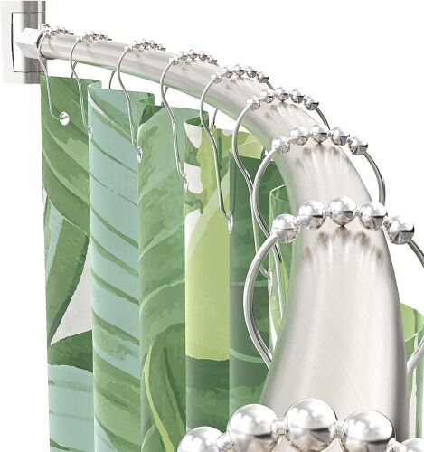Lot of (2) PrettyHome Adjustable Arched Curved Shower Curtain Rod  - Lot 872