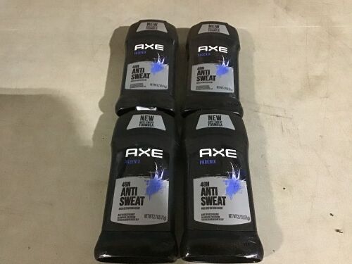 Lot of (4) AXE Antiperspirant Deodorant Stick for Men Phoenix 2.7 oz  - Lot 885