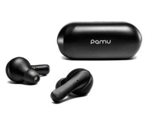 Lot of (2) PaMu Slide Mini Bluetooth 5.0 True Wireless Earphone with Charging Case - Lot 851