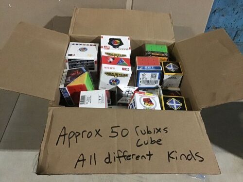 Lot of Approx (50) Assorted Rubiks Cube Puzzle Games  - Lot 203