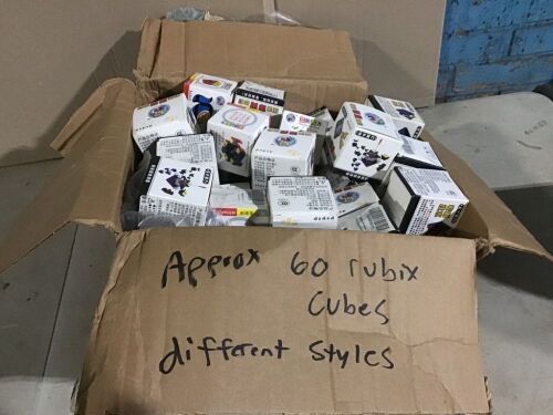 Lot of Approx (60) Assorted Rubiks Cube Puzzle Games  - Lot 623