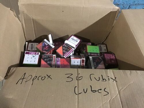 Lot of Approx (36) Rubiks Cube Puzzle Games  - Lot 779