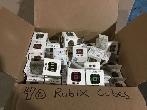 Lot of (40) Rubiks Cube Puzzle Games  - Lot 295