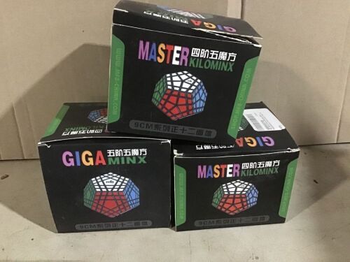 Lot of (3) Gigaminx Speed Cube Puzzle Toy - Lot 451