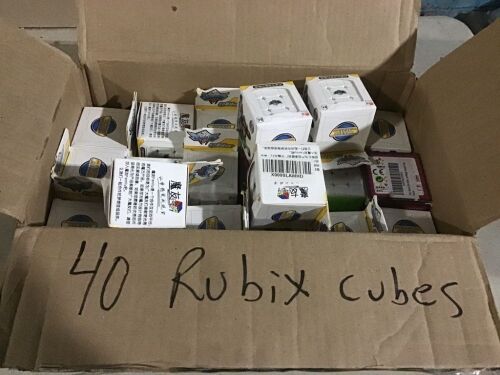 Lot of (40) Rubiks Cube Puzzle Games  - Lot 292