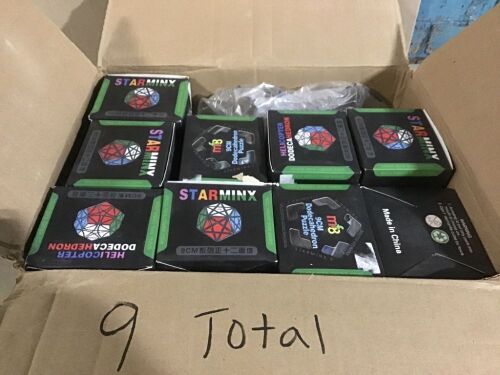 Lot of (9) Starminx Helicopter Dodecahedron Puzzle Toys - Lot 829