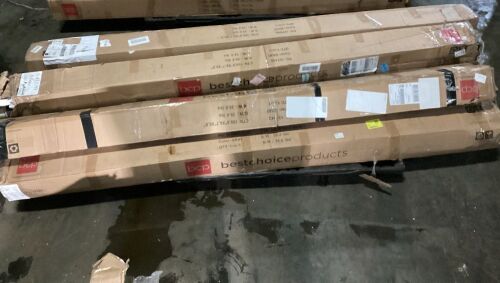 Pallet of Retractable Patio Awning Cover w/ Aluminum Frame, Crank Handle - 98x80in - Uninspected  - Lot 719
