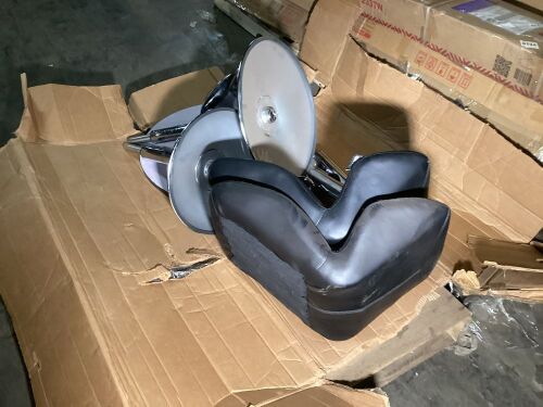 Lot of (2) Adjustable Height Bar Stools & (1) Adjustable Height Table - Cosmetic Damage - Lot 717