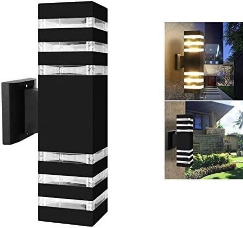 Lot of (3) Outdoor Modern LED Up Down Wall Sconce  - Lot 857
