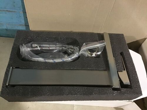 Lot of (2) Brushed Nickel Bathroom Basin Sink Faucet and Drain - Lot 599