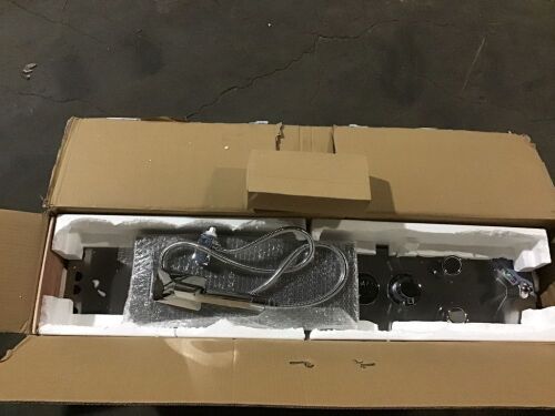 Stainless Steel Shower Panel Tower LED Rain Waterfall W/Massage Bodys System Jet - Lot 347