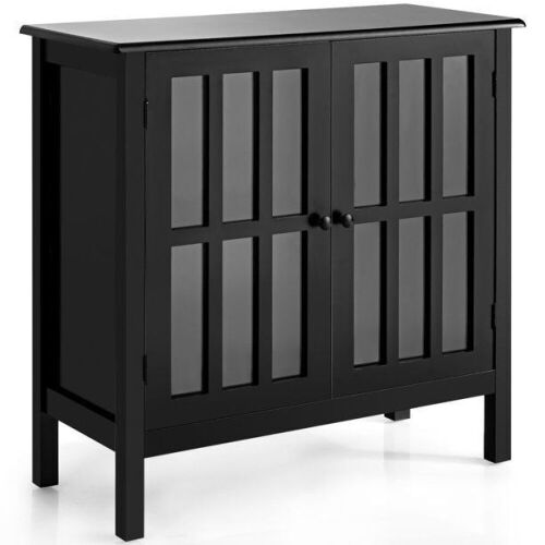 Storage Buffet Cabinet Glass Door Sideboard  - Lot 224