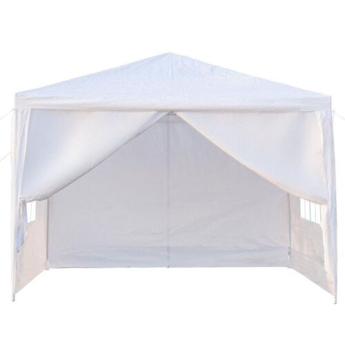 Zimtown 10'x10' Wedding Party Canopy Tent 4 Removable Sidewalls with Windows  - Lot 775