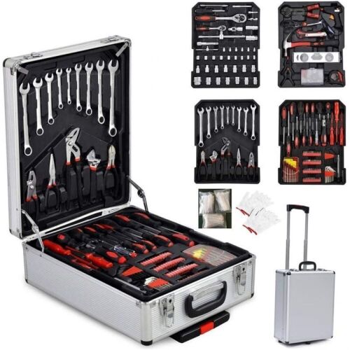 799 Pcs Hand Tool Set, Household Repair Tool Kit, Mechanics Tool Kit, with Toolbox Storage Case  - Lot 24