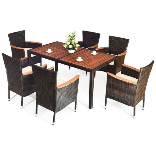 7 Pcs Outdoor Patio Dining Set w/ Extra Boxes - Lot 32