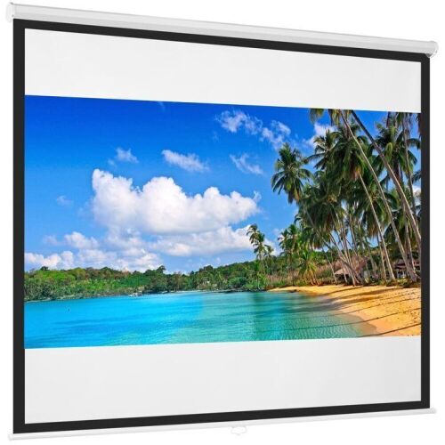 Diagonal 1:1 HD Pull-Down Manual Projector Screen - 119in - Lot 518