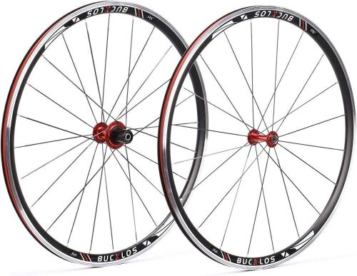BUCKLOS QR Road Bike 700c Cycle Front Rear Wheelset for 7-11s Cassette 30mm Rims - Lot 846