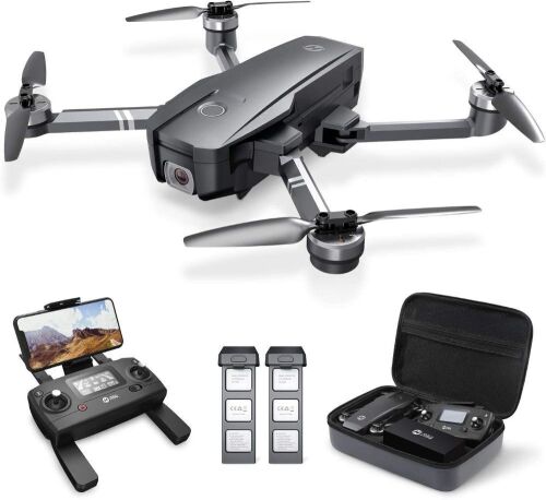Holy Stone HS720 Foldable GPS Drone with 4K UHD Camera, Brushless Motor, Auto Return Home, Follow Me, 52 Minutes Flight Time, Long Control Range, Includes Carrying Bag  - Lot 46