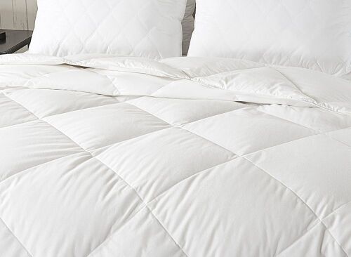 Light Warmth Down Comforter ,230TC Duvet Insert ,100% Egpytian Cotton - King - Lot 946