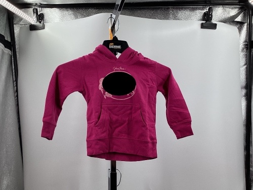 Toddler Logo Hoodie, 2T, Pink - Lot 128