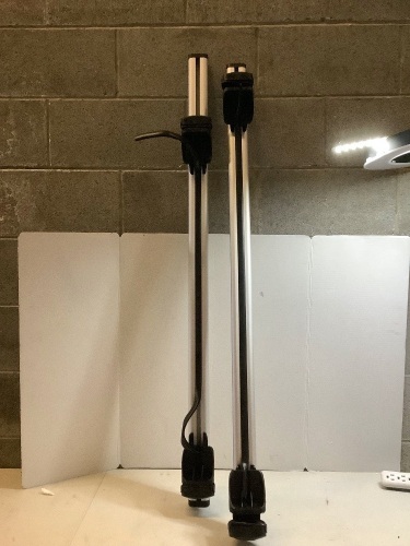 Universal Car Top Luggage Carrier Rack w/ Lock, Black Stripes Coming Off - Lot 133