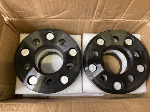 Set of 2 Forged 6061 T6 Aircraft Aluminum Wheel Spacers/Adapters - Lot 176