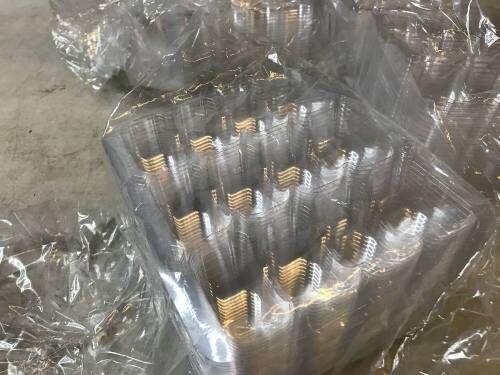 Clear PET Rectangular Macaron Case Insert for 12 Macarons, 150 Pieces, Appears New - Lot 202