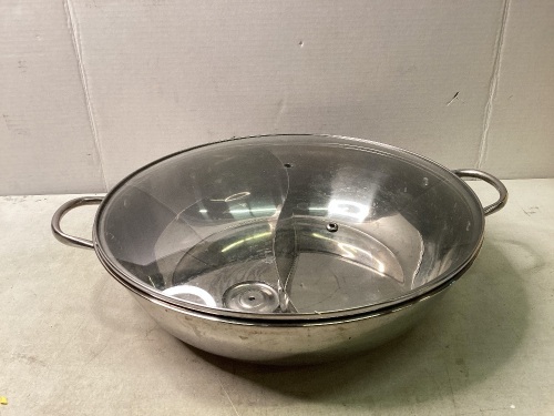 Dual-Sided Pot, Broken Lid Handle - Lot 220