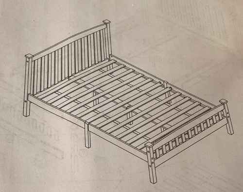 Wooden Bed Frame - Lot 221