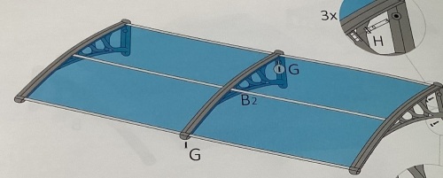Window/Door Awning - Lot 255