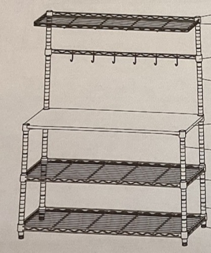 Microwave Oven Rack, May Be Missing Hardware - Lot 873
