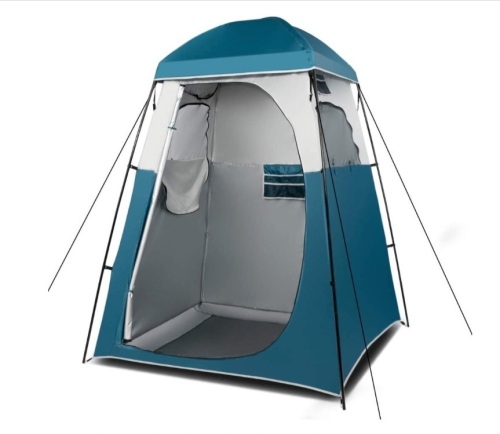 VINGLI 6.7FT Shower/Changing Room Tent, Mesh Floor, Carrying Bag - Lot 912