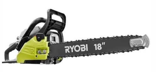 18 in. 38cc 2-Cycle Gas Chainsaw with Heavy Duty Case - Lot 925