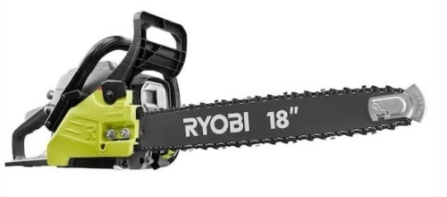 Ryobi 18 in. 38cc 2-Cycle Gas Chainsaw with Heavy Duty Case - Lot 926