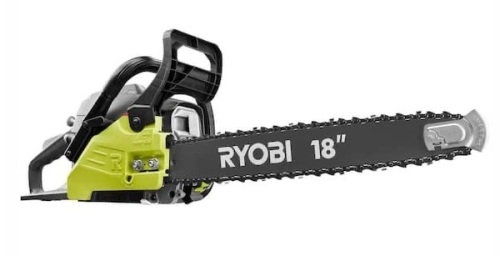 Ryobi 18 in. 38cc 2-Cycle Gas Chainsaw with Heavy Duty Case - Lot 931