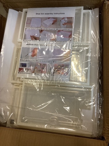 Set of Plastic Shoeboxes, May Be Missing Hardware - Lot 991