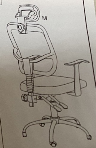 Rolling Desk Chair, May Be Missing Hardware - Lot 519