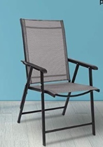 Vingli Folding Chair w/ Arms, Gray - Lot 319