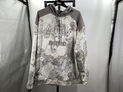 Red Head Gray Camo Hoodie, 2XL - Lot 243