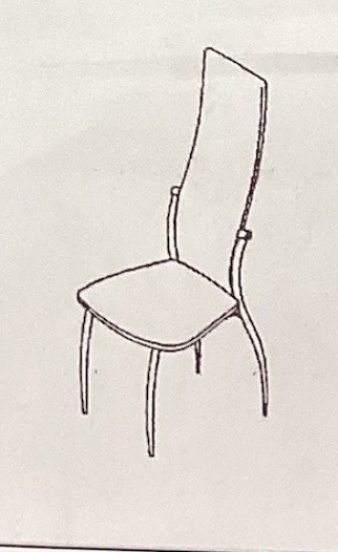Countour-Back Chair, May Be Missing Hardware - Lot 158