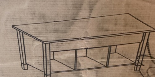 Coffee Table, May Be Missing Hardware - Lot 546