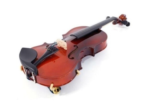 Full Size Glarry 4/4 Maple Wood Acoustic Violin w/Case - Lot 509