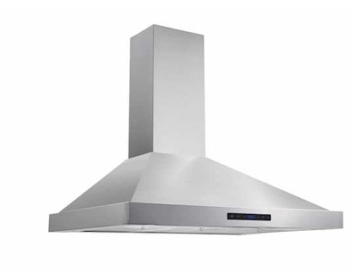 Vissani 36 in. W Convertible Wall Mount Range Hood, Stainless Steel - Lot 207
