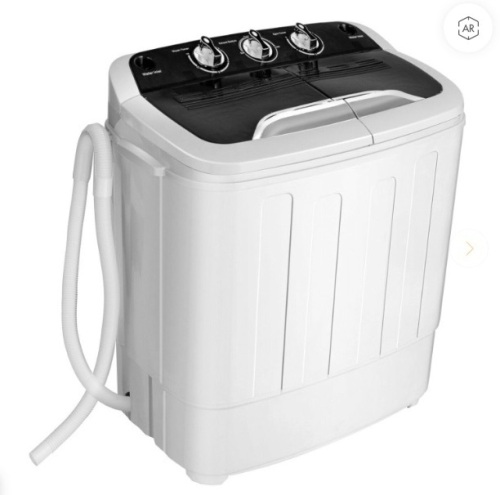 8 Lbs Compact Mini Twin Tub Washing Spiner Machine, Untested, Appears New - Lot 400